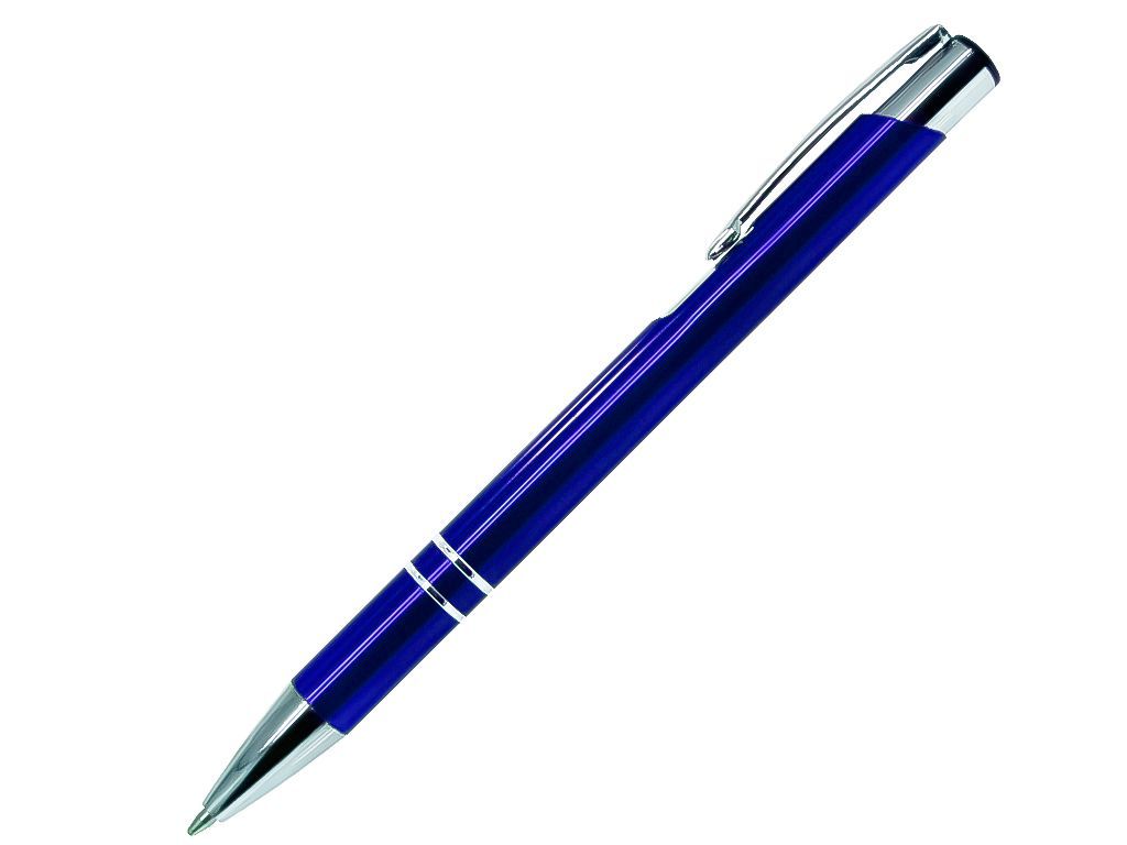 Ручка шариковая, COSMO HEAVY, металл, синий/серебро