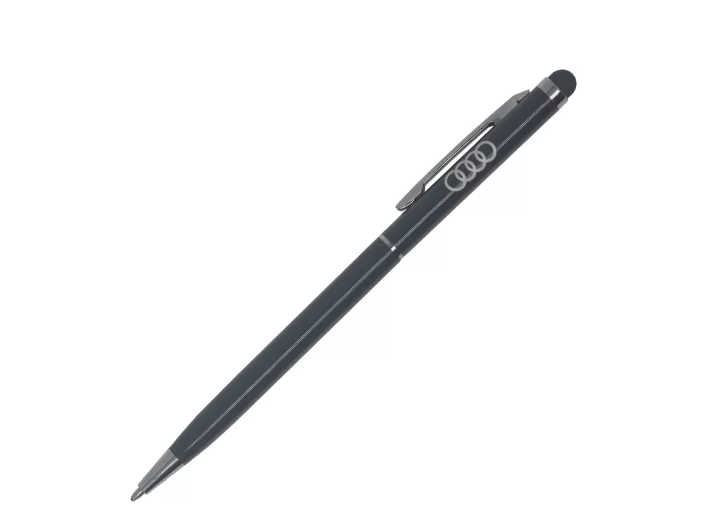 Ручка шариковая, СЛИМ СМАРТ, металл, серый/серебро