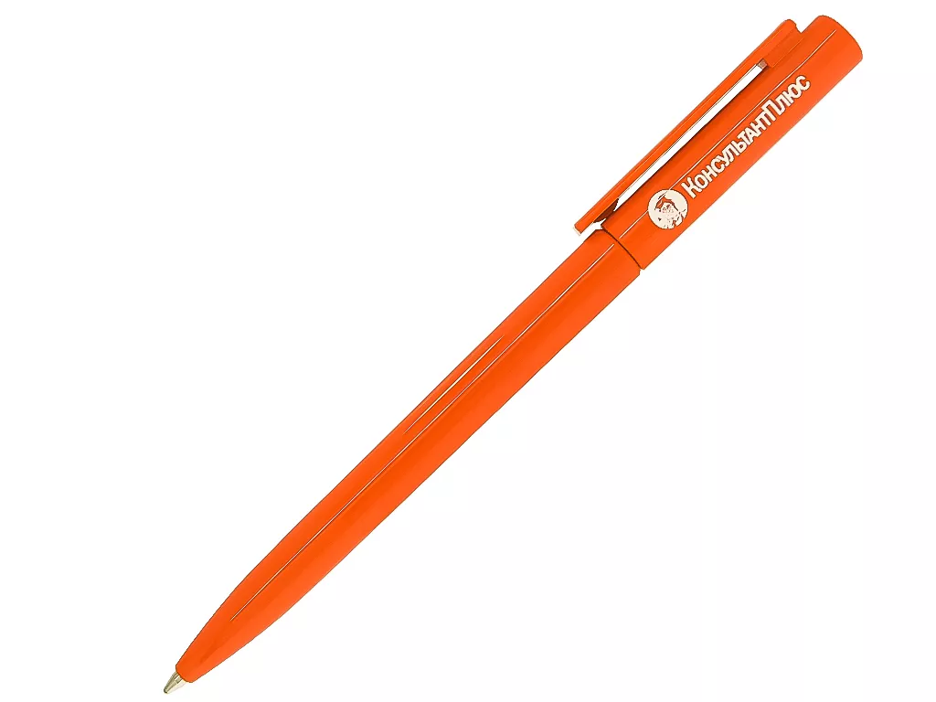 Ручка шариковая, пластик, оранжевый Paco