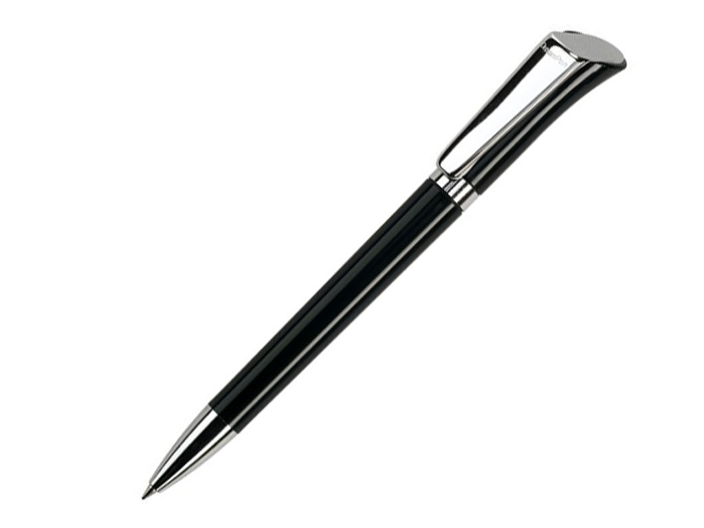 Ручка шариковая, пластик/металл, черный/серебро, GALAXY