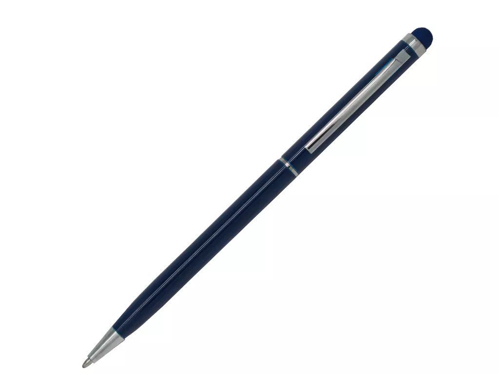 Ручка шариковая, СЛИМ СМАРТ, металл, синий/серебро