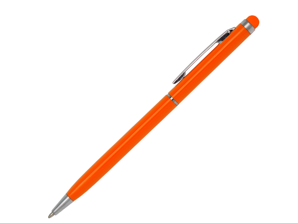 Ручка шариковая, СЛИМ СМАРТ, металл, оранжевый/серебро