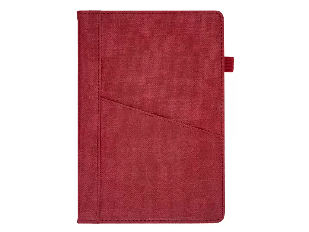 Ежедневник Smart Geneve Ostende А5, бордовый, недатированный, в твердой обложке