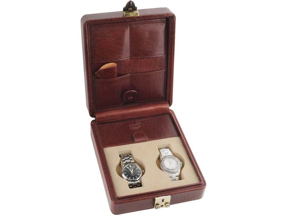 Шкатулка для часов Diplomat из натуральной кожи