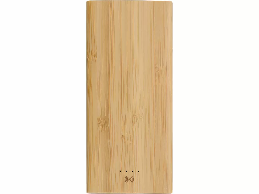 Внешний беспроводной аккумулятор из бамбука Bamboo Air, 10000 mAh