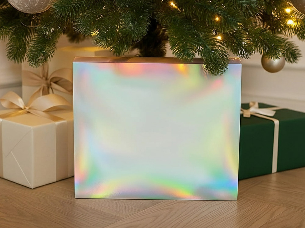 Подарочная коробка с голографическим шубером Aurora, L
