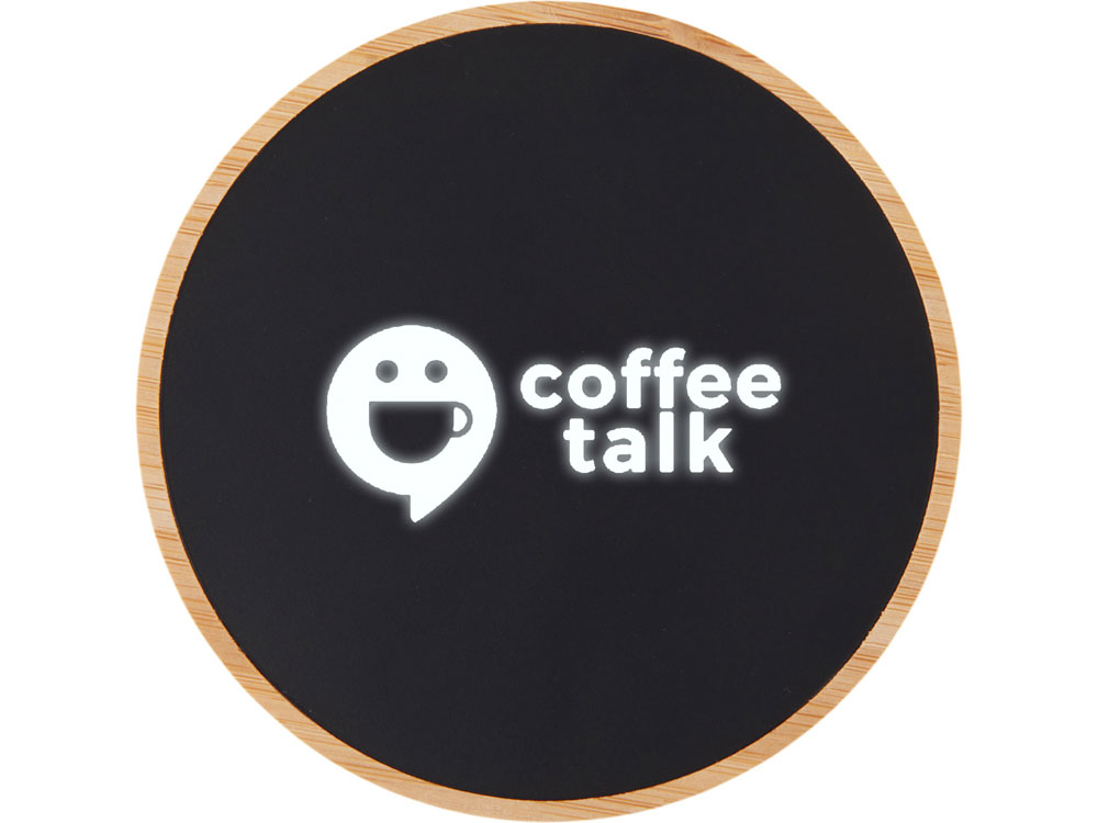 Беспроводное зарядное устройство с подсветкой лого Reedia S3, 15 Вт