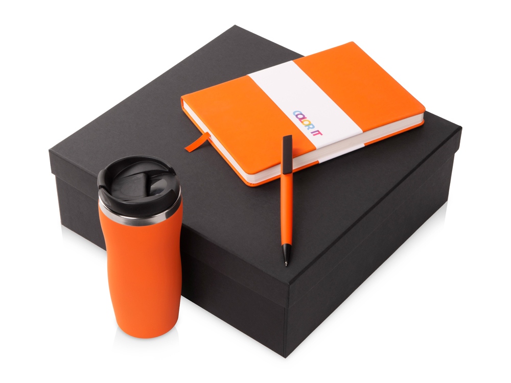 Подарочный набор COLOR IT c блокнотом, ручкой и термокружкой