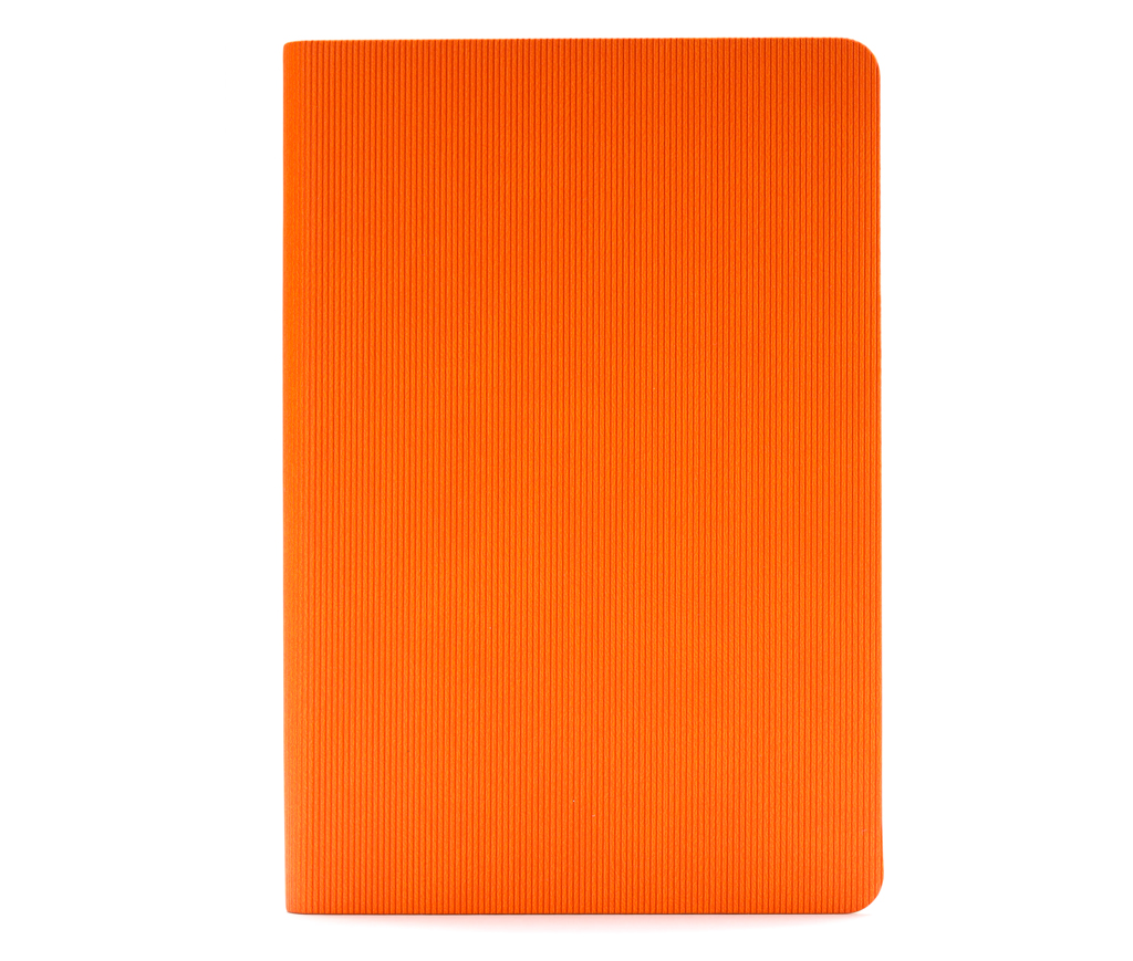 Ежедневник, недатированный, формат А5, в гибкой обложке Happy Lines, оранжевый