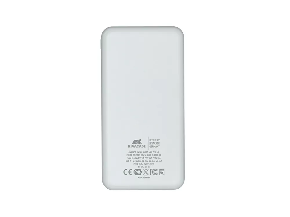 Внешний аккумулятор с быстрой зарядкой QC/PD VA2532, 10000 mAh