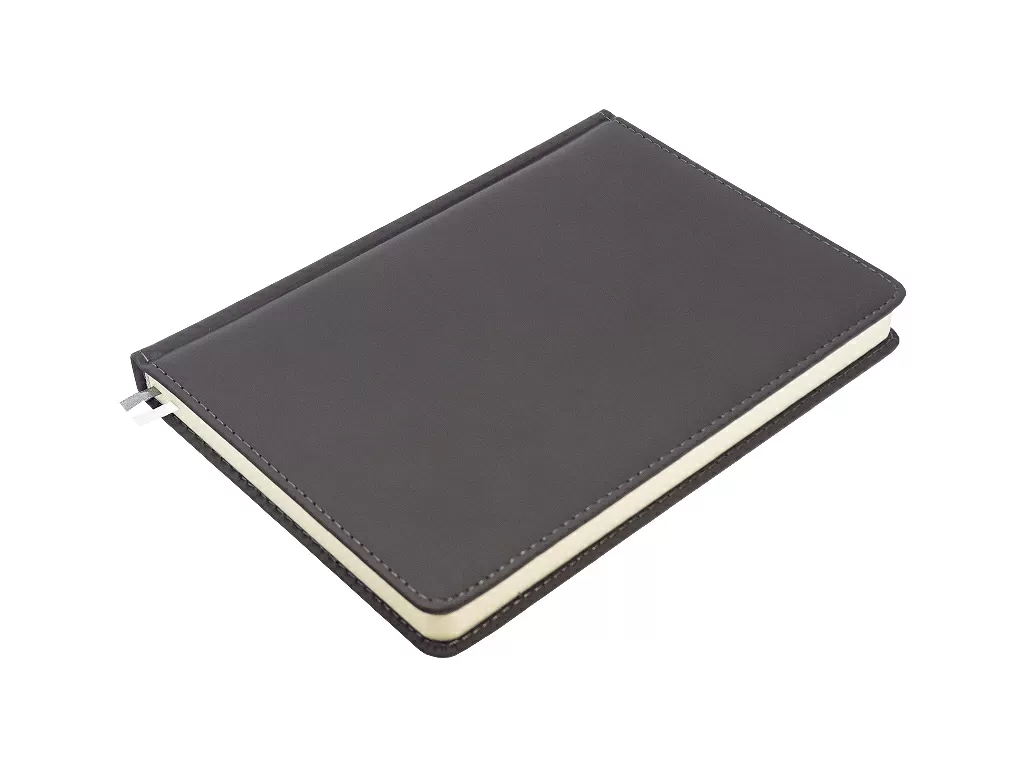 Ежедневник Classic Soft А5, серый, недатированный, в твердой обложке