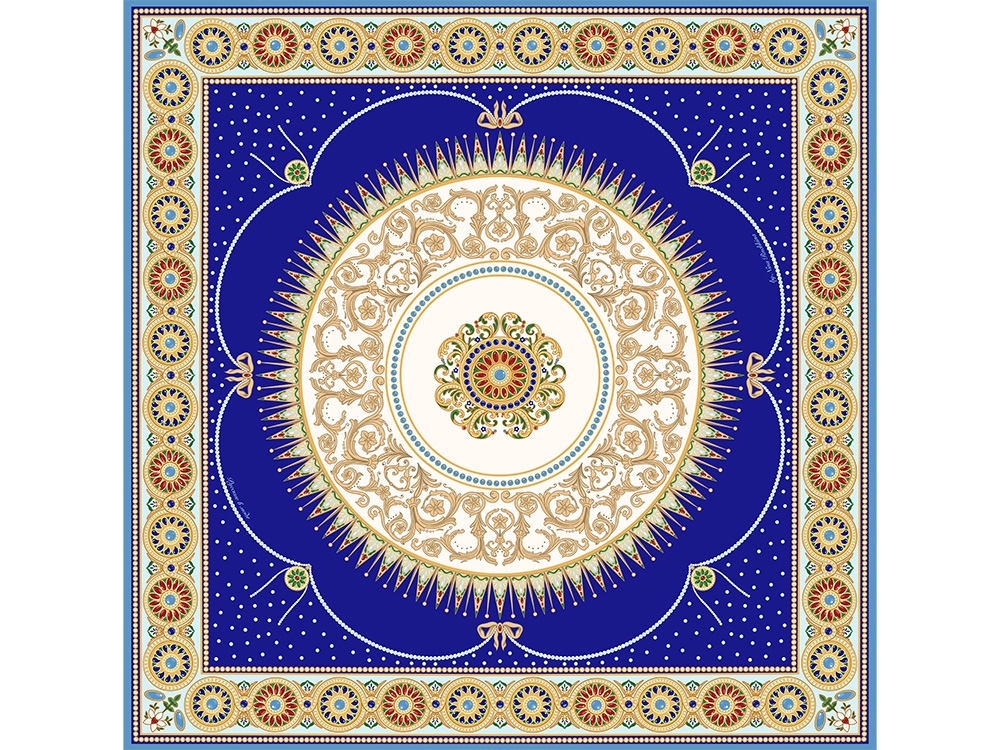 Платок Павловск. Севрский фарфор