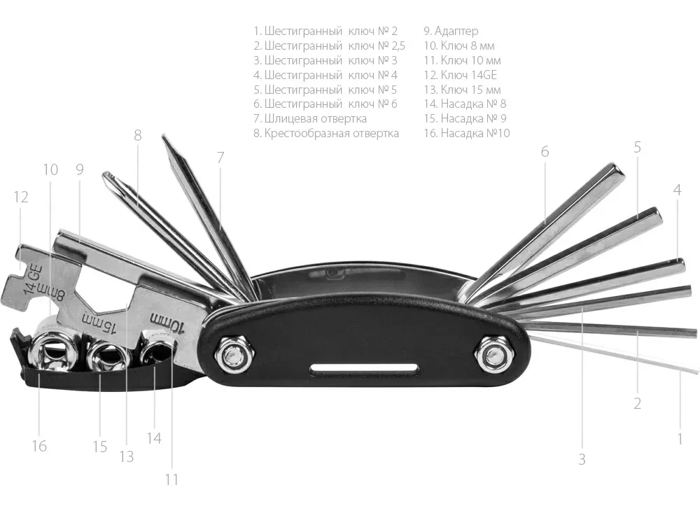 Многофункциональный инструмент Multi-16