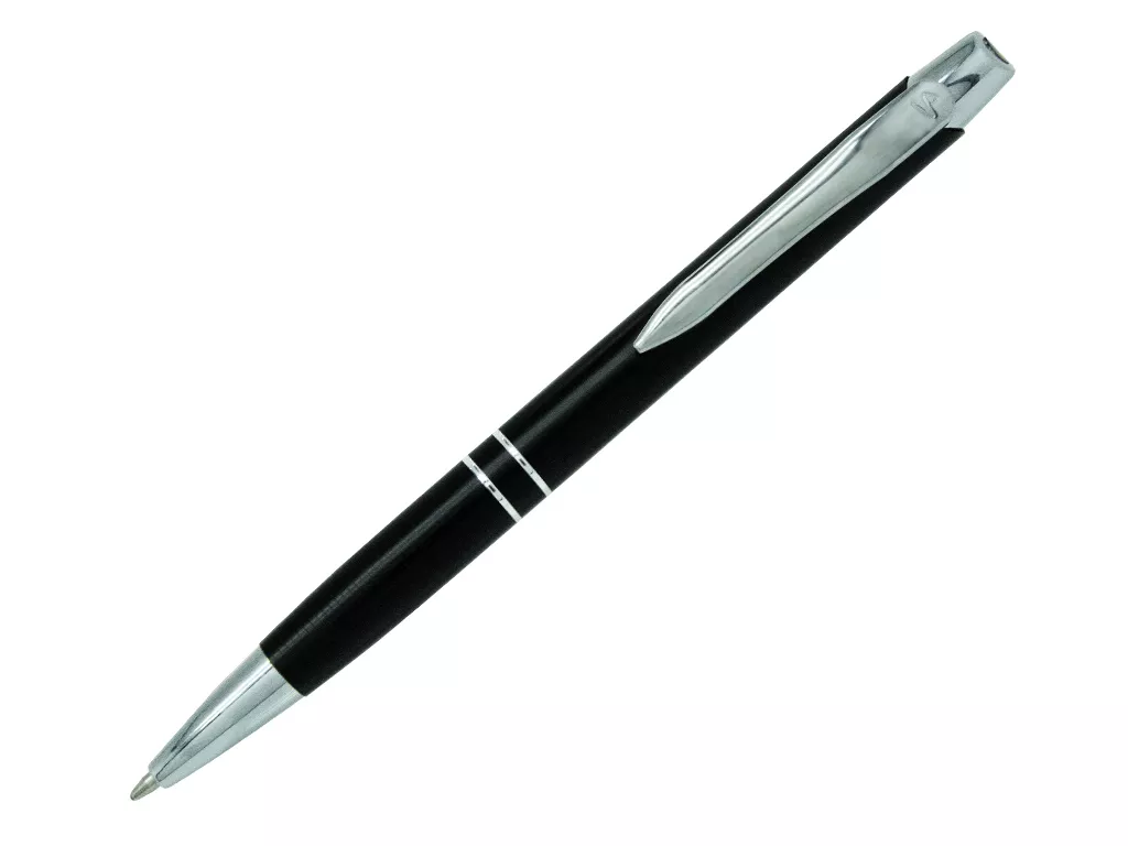 Ручка шариковая, металл, Marietta, черный/серебро