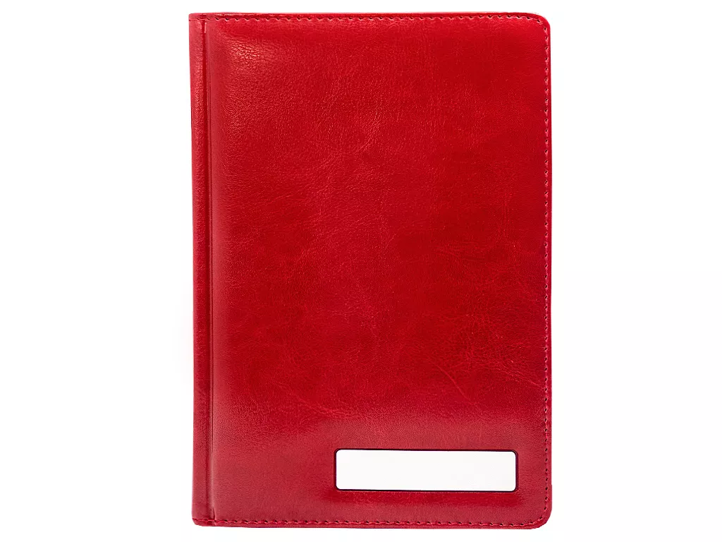 Ежедневник С ШИЛЬДОМ, недатированный, формат А5, в твердой обложке Nebraska (Небраска), бордовый