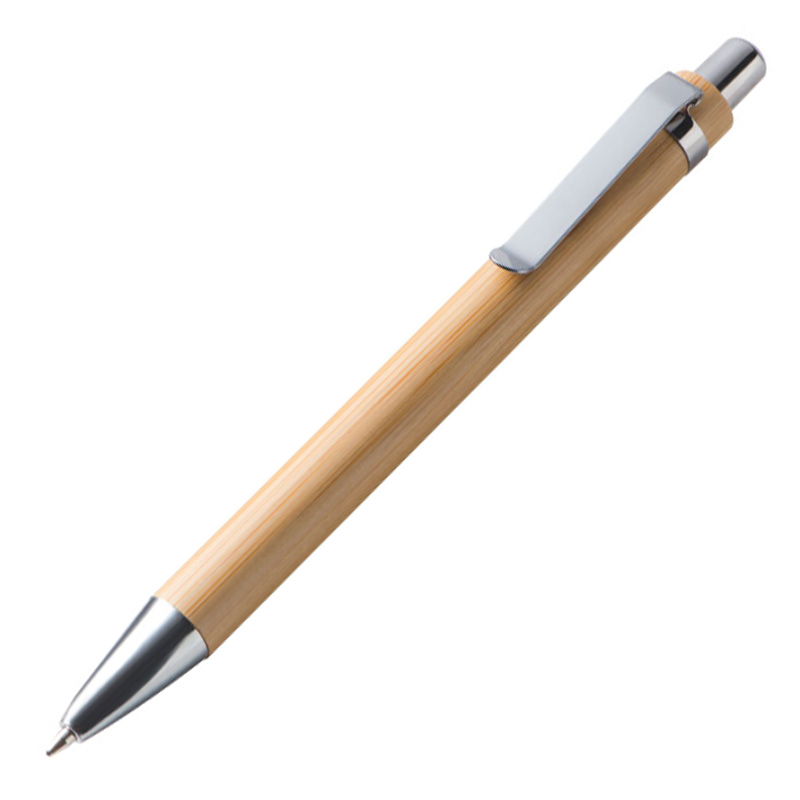 Ручка шариковая, дерево, бамбук, металл