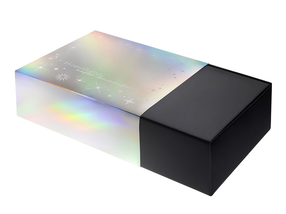 Подарочная коробка с голографическим шубером Aurora, L