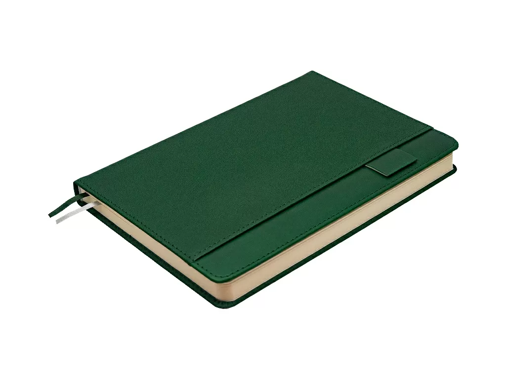 Ежедневник Smart Combi Sand А5, зеленый, недатированный, в твердой обложке