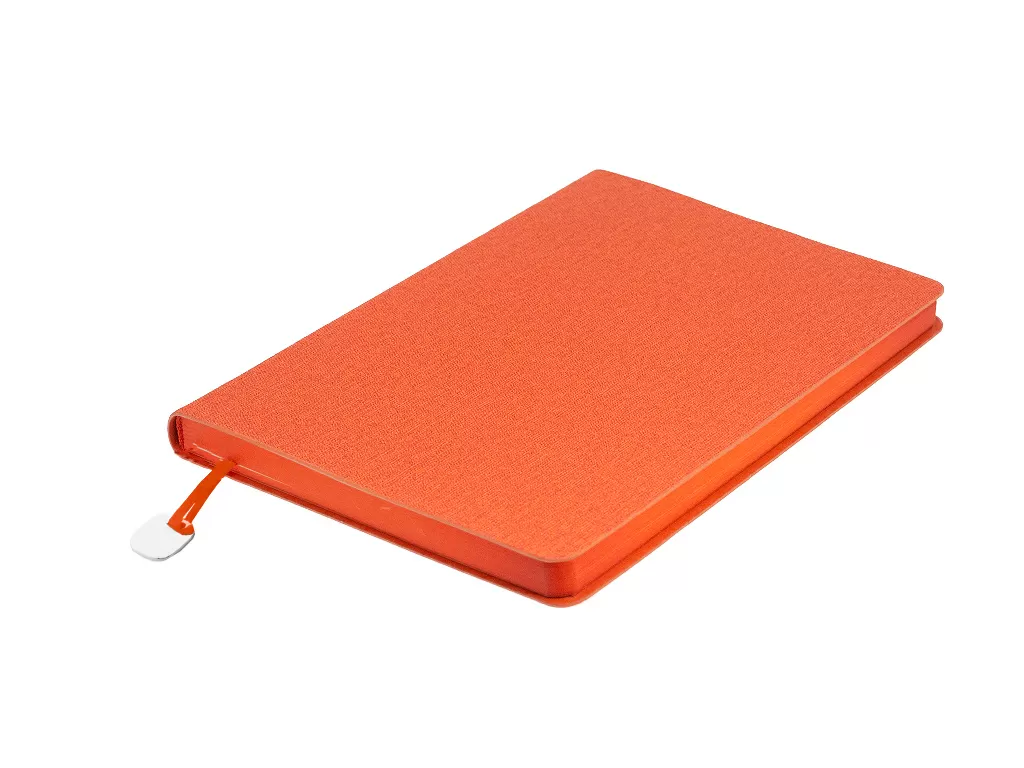 Ежедневник Flexy Cambric А5, оранжевый, недатированный, в гибкой обложке