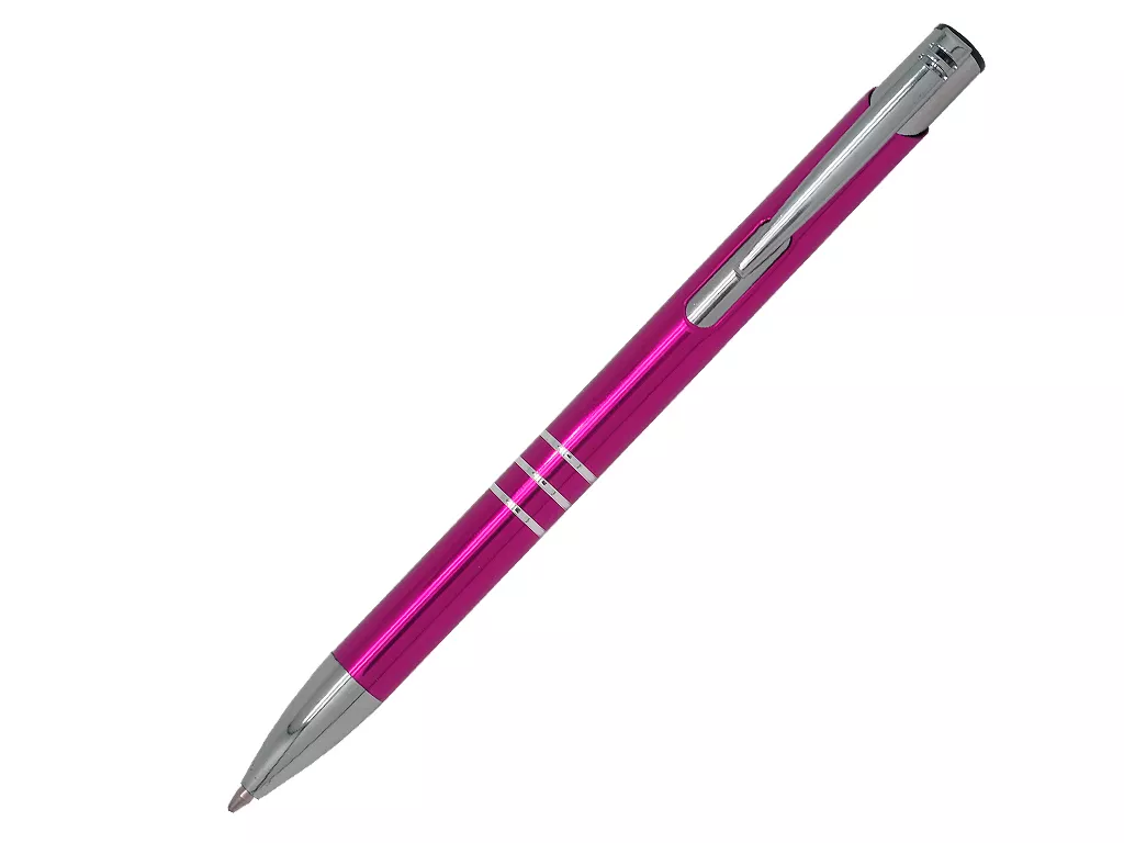 Ручка шариковая Cosmo, металл, розовый/серебро