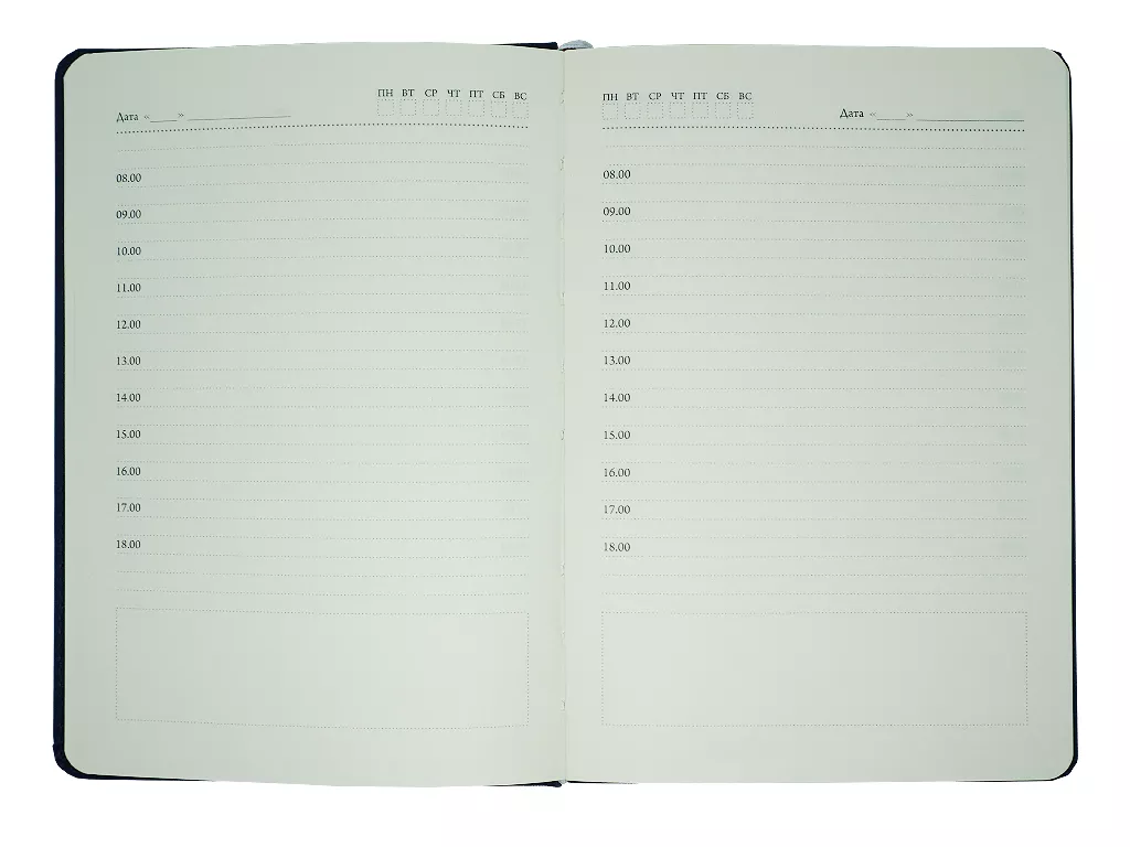 Ежедневник, недатированный, формат А5, в твердой обложке Nebraska (Небраска), синий