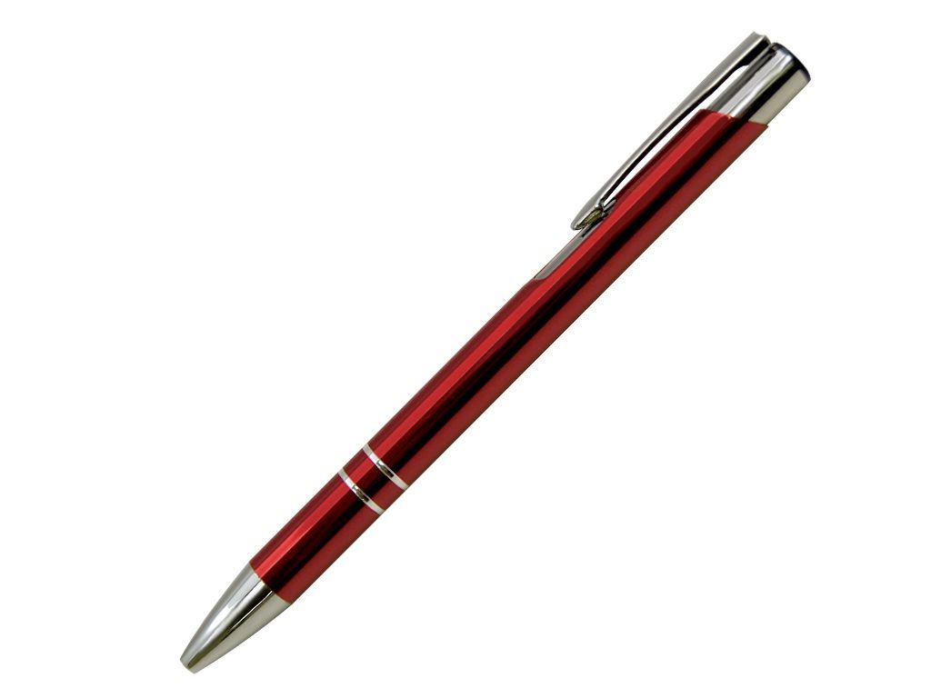 Ручка шариковая, COSMO HEAVY, металл, красный/серебро