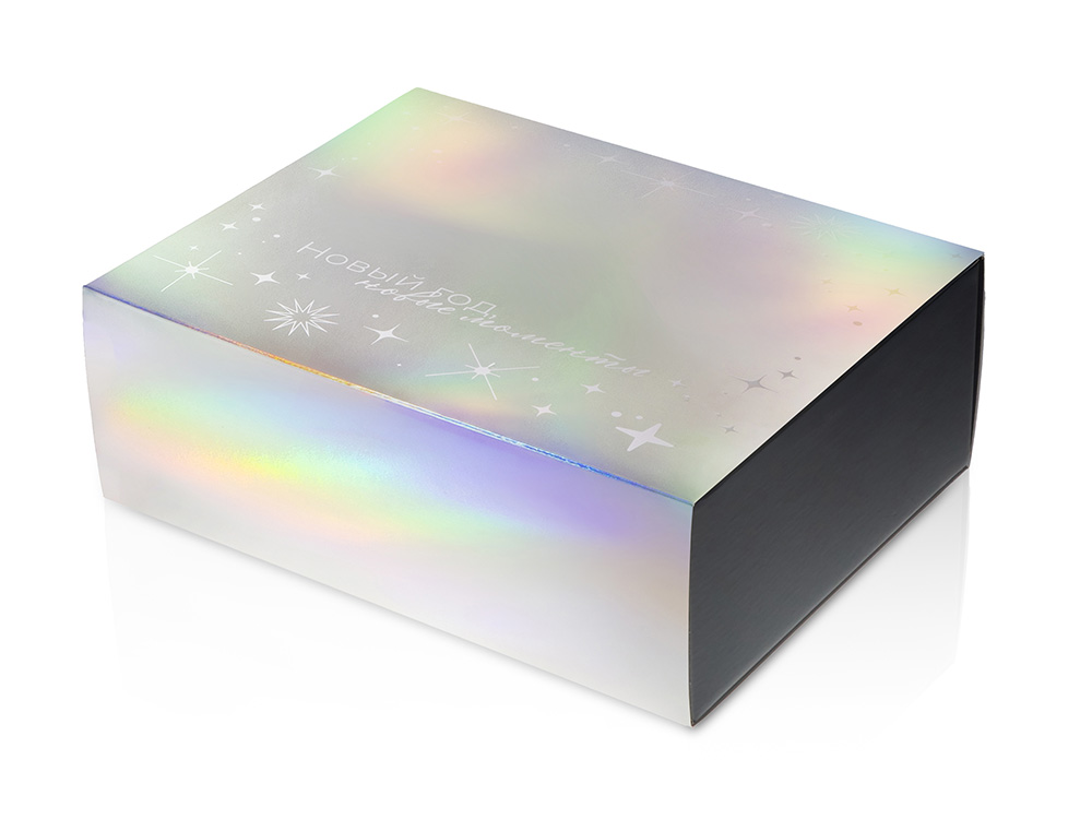 Подарочная коробка с голографическим шубером Aurora, L