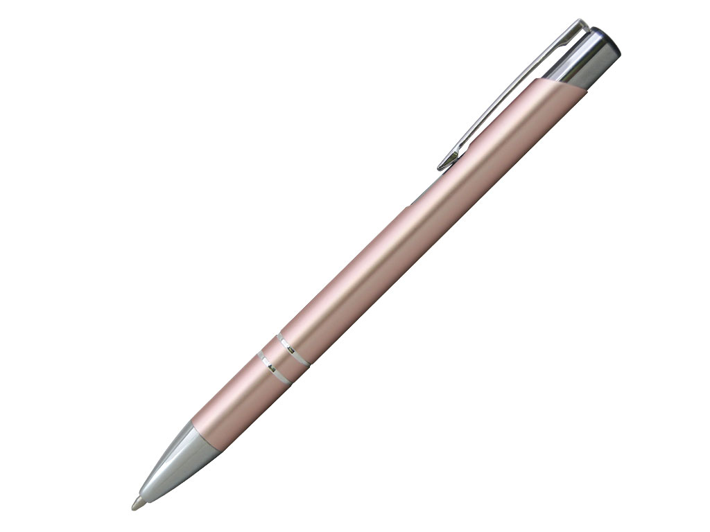 Ручка шариковая, COSMO, металл, розовый/серебро