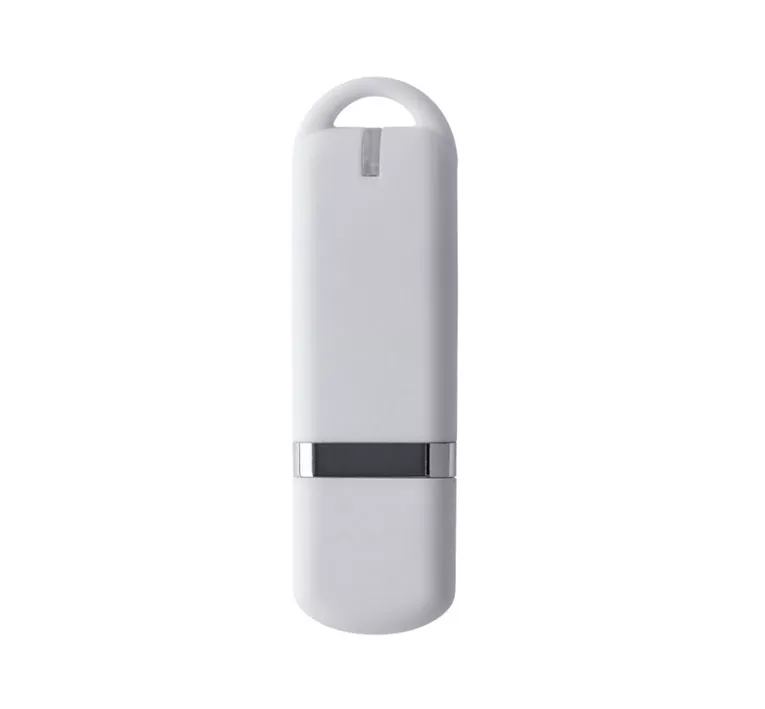Флеш накопитель USB 2.0 Memo, пластик Софт Тач, белый/белый , 16 Gb