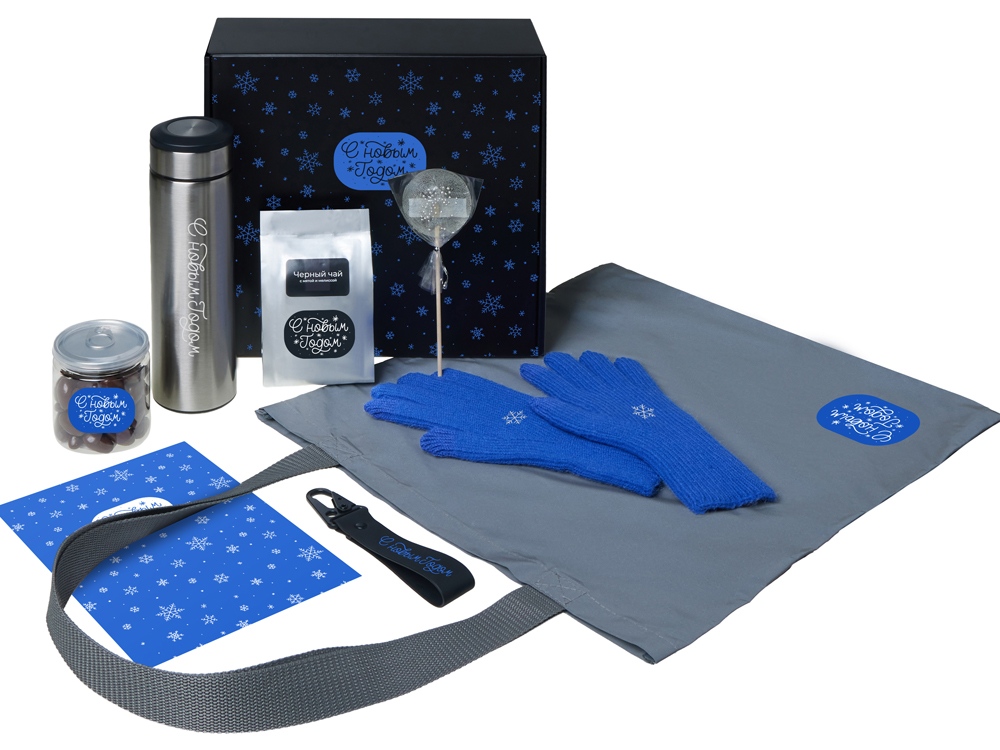 Подарочный набор Re:Breathe с перчатками, термосом и чаем