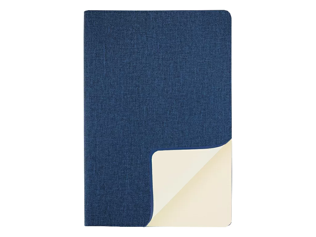 Ежедневник Flexy Semidated Cambric А5, темно-синий, полудатированный, в гибкой обложке