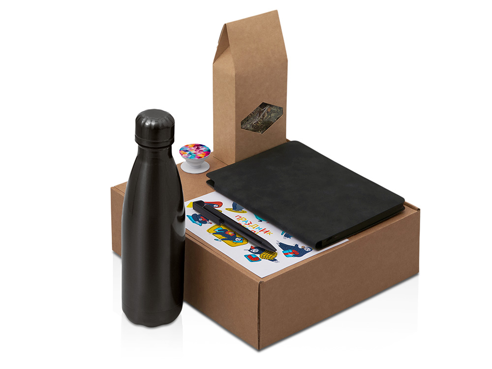 Набор Teanote с термобутылкой, блокнотом, ручкой и чаем