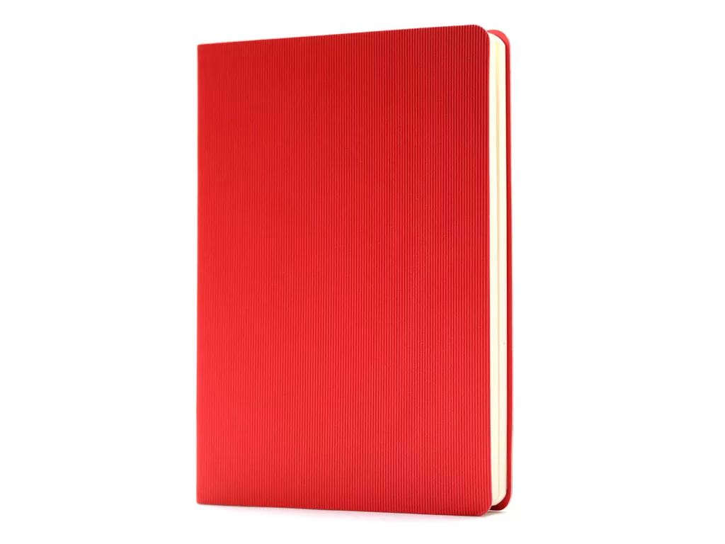 Ежедневник, недатированный, формат А5, в гибкой обложке Happy Lines, темно-красный