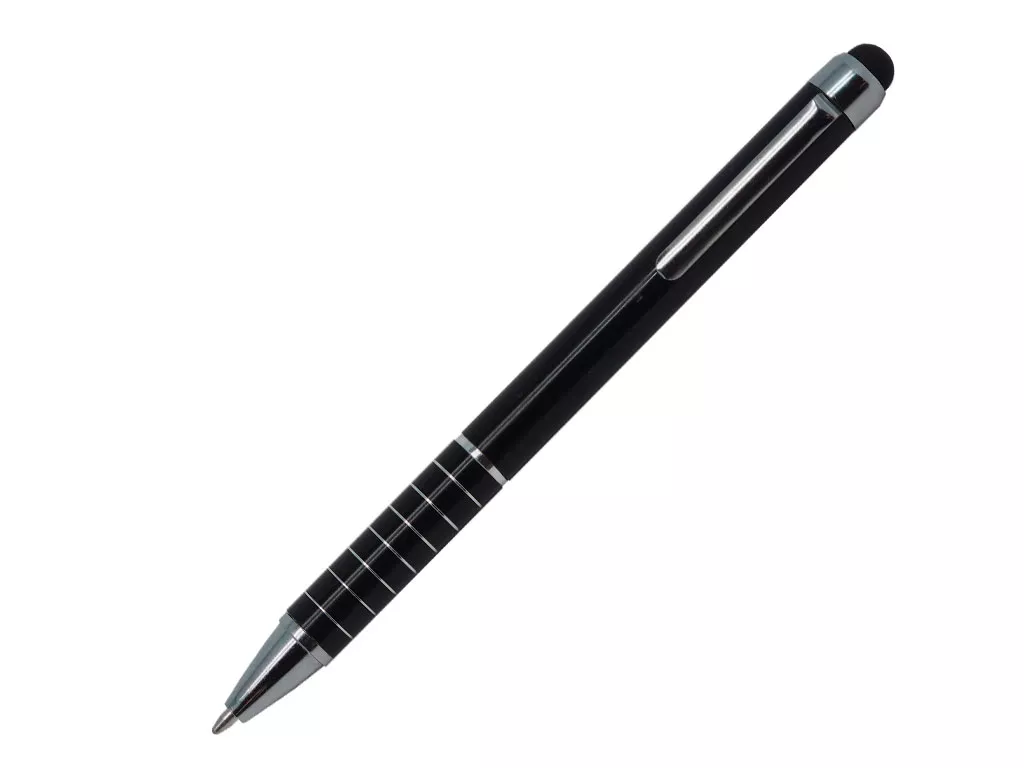 Ручка шариковая, металл, SHORTY с функцией ТАЧПЕН, черный