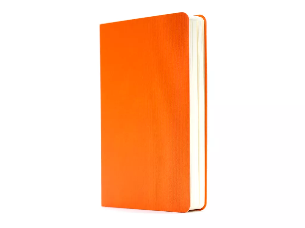 Ежедневник, недатированный, формат B6, в гибкой обложке Happy Lines, оранжевый