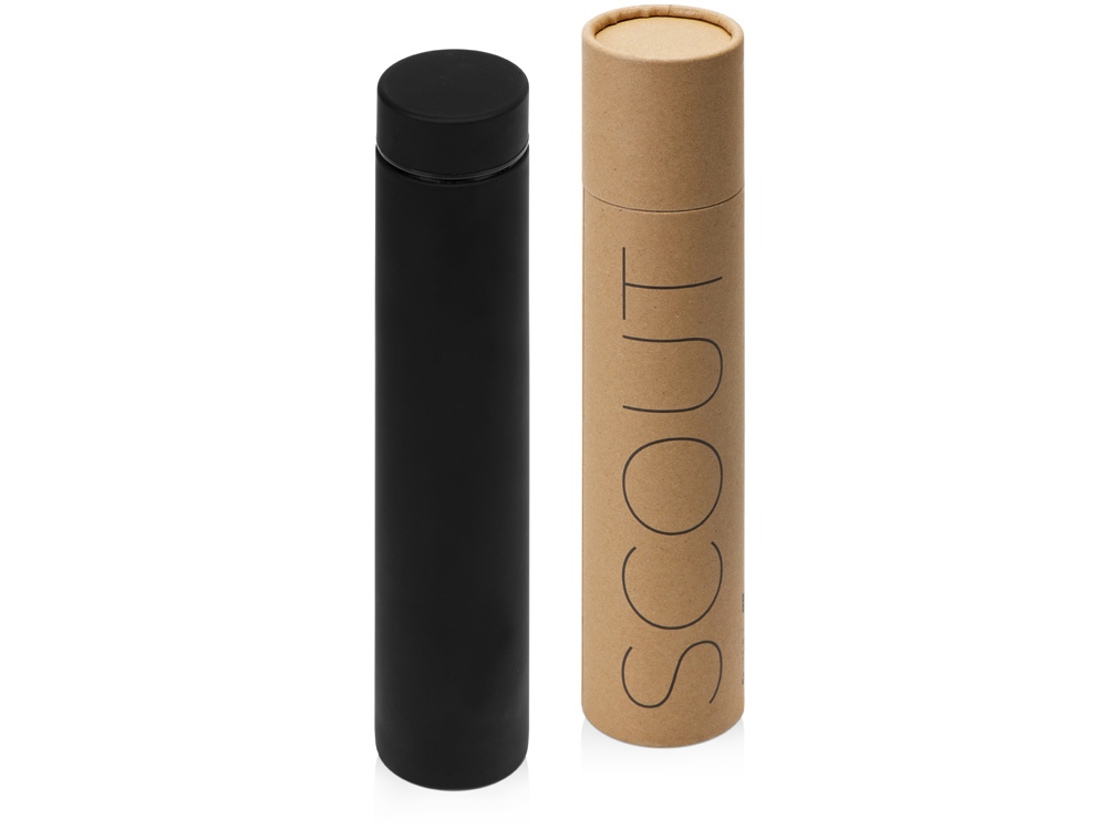 Вакуумный термос Scout, soft-touch, 235 мл, тубус